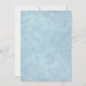 Invitation Aquarelle de Baby shower Eléphant Bleu Cute (Dos)