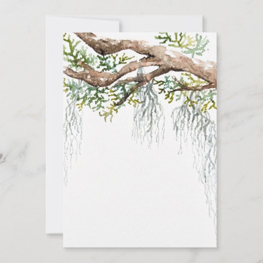 Invitation aquarelle de basse country (Devant)