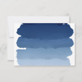 Invitation Aquarelle de bleu marine vous serez ma demoiselle (Dos)