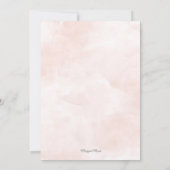 Invitation Aquarelle de bois Floral Baby Girl Douche (Dos)