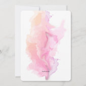 Invitation Aquarelle de cadre blanc Anniversaire (Dos)