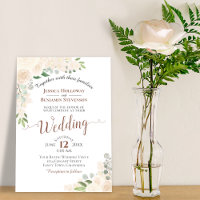 Aquarelle de Champagne Blush Mariage Floral