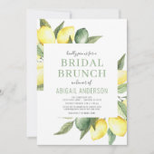 Invitation Aquarelle de citron agrumes Brunch nuptial moderne (Devant)