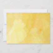 Invitation Aquarelle de citron classique Baby shower verdoyan (Dos)