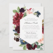 Invitation Aquarelle de confirmation Floral (Devant)
