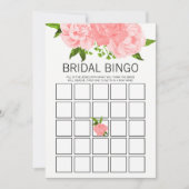 Invitation Aquarelle de corail Floral Fête des mariées Jeu de (Devant)