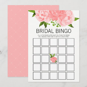 Invitation Aquarelle de corail Floral Fête des mariées Jeu de