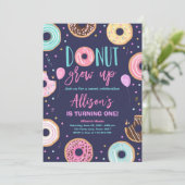 Invitation Aquarelle de croissance de beigne Notre douce fill (Debout devant)