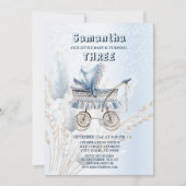 Invitation Aquarelle de fête d'anniversaire classique pousset (Devant)