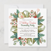 Invitation Aquarelle de fête de décoration de biscuits de vac (Devant)