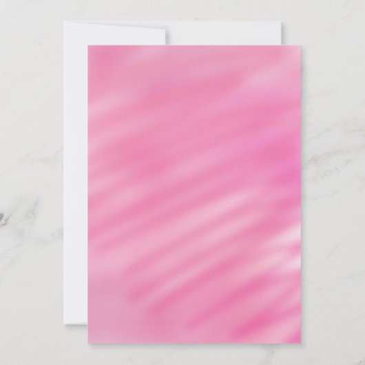 Invitation Aquarelle de fille de Baby shower rose vif (Dos)