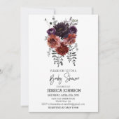 Invitation Aquarelle de fleur de prunier de floraison d'autom (Devant)