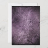 Invitation Aquarelle de fleur de prunier de floraison d'autom (Dos)