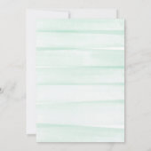 Invitation Aquarelle de la menthe Gradient Oh Baby shower Inv (Dos)