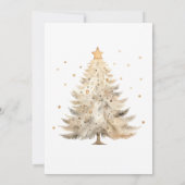 Invitation Aquarelle de la partie d'échange d'ornement or ver (Dos)