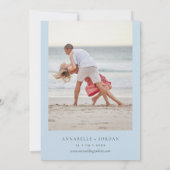 Invitation Aquarelle de la plage Couleur de l'eau Destination (Dos)