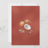 Invitation Aquarelle de la plage de Santa Claus (Dos)