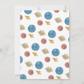 Invitation Aquarelle de la planète spatiale extra-atmosphériq (Dos)