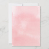 Invitation Aquarelle de la réception mariage Cake & Punch (Dos)