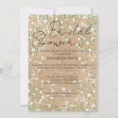 Invitation Aquarelle de la respiration du bébé Fête des marié (Devant)