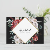 Invitation Aquarelle de l'amande de corail Floral Réservé (Debout devant)