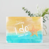 Invitation Aquarelle de l'écorce, tu seras ma servante (Debout devant)