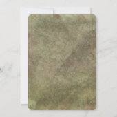 Invitation Aquarelle de Lily Florale d'Oiseau Turquoise blanc (Dos)