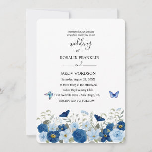 Invitation aquarelle de mariage