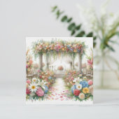 Invitation aquarelle de mariage (Debout devant)