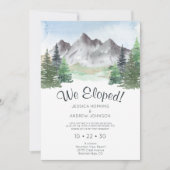 Invitation Aquarelle de Montagne Elopée (Devant)