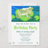 Invitation Aquarelle de naissance du garçon Grenouille (Devant)