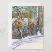 Invitation Aquarelle de neige (Devant)