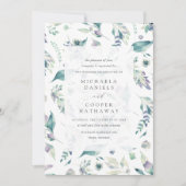 Invitation Aquarelle de prairie de montagne Mariage (Devant)