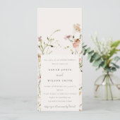 Invitation Aquarelle de prairie molle Couples Floral Douche C (Debout devant)