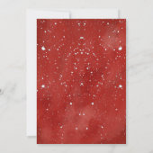 Invitation Aquarelle de récupération d'or de Noël (Dos)