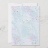 Invitation Aquarelle de sirène Anniversaire N'importe quel In (Dos)