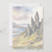 Invitation aquarelle de Skye (Dos)