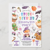 Invitation Aquarelle de soirée costume d'Halloween pour les e (Devant)