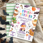 Invitation Aquarelle de soirée costume d'Halloween pour les e