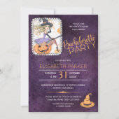 Invitation Aquarelle de sorcière fête de la bachelorette Hall (Devant)