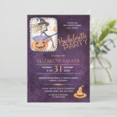 Invitation Aquarelle de sorcière fête de la bachelorette Hall (Debout devant)