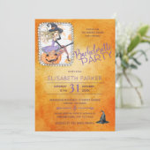 Invitation Aquarelle de sorcière fête de la bachelorette Hall (Debout devant)