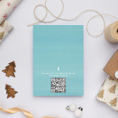 Invitation Aquarelle de vacances Sable Turquoise Dollar QR Co