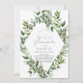 Invitation Aquarelle de verdure Artichoke Fête des mariées ve (Devant)