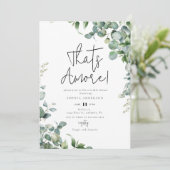 Invitation Aquarelle de verdure C'est Amore! Fête des mariées (Debout devant)