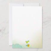 Invitation Aquarelle de verdure Margarita Lime Fête des marié (Dos)