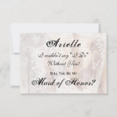 Invitation Aquarelle Dentelle Regency Maid of Honor Invitatio (Devant)
