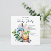 Invitation Aquarelle Derby Party (Debout devant)