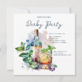 Invitation Aquarelle Derby Party (Devant)