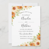 Invitation Aquarelle d'été Floral Aquarelle Mariage Inviter (Devant)